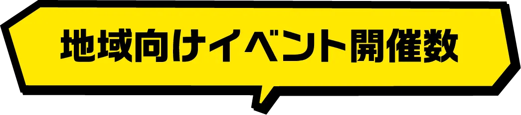 地域向けイベント開催数